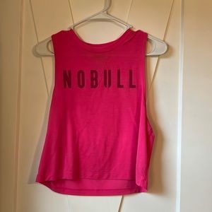 Nobull crop tank pink